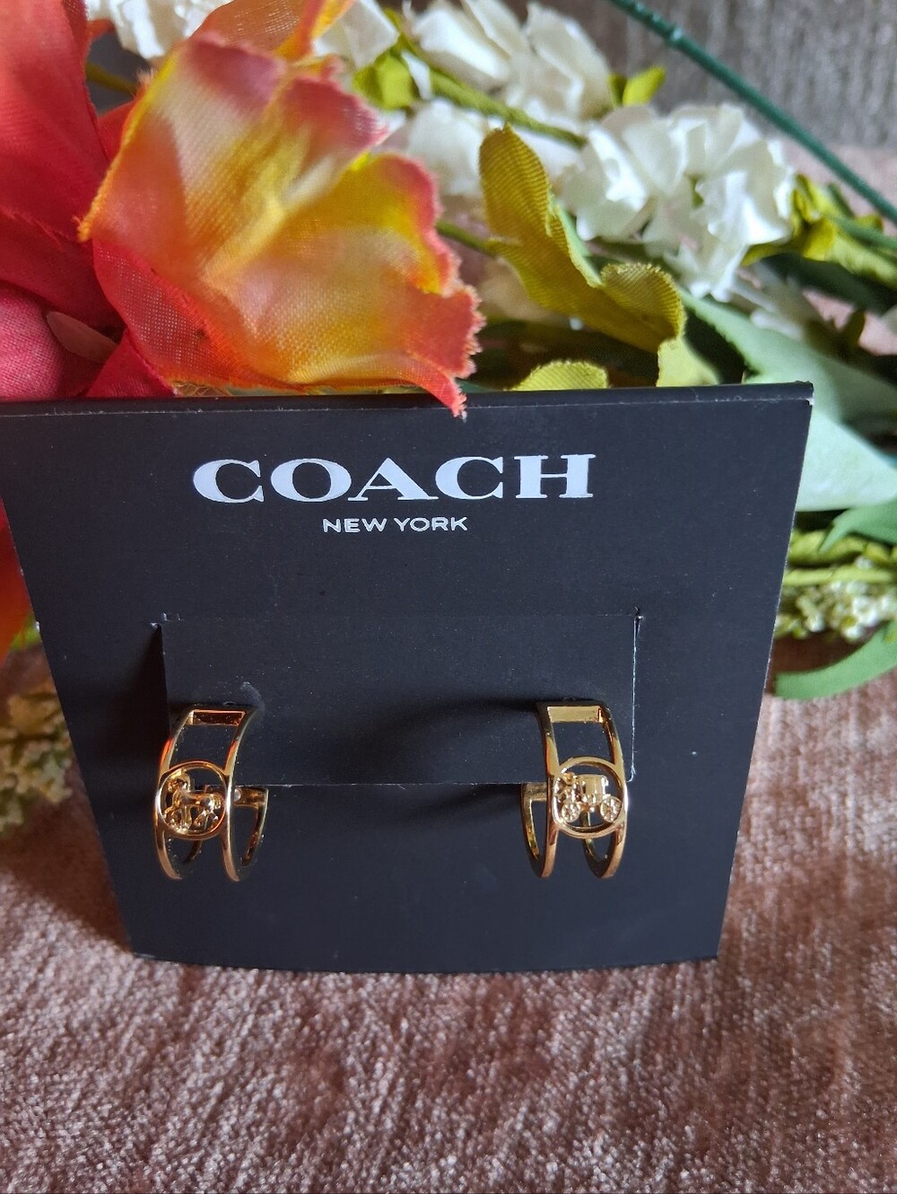 Coach Small Hoop Earrings - Picture 2 of 4